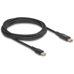 Comparateur de prix : Delock Câble USB 2.0 de Chargement Rapide USB Type-C  mâle à mâle PD 3.1 140 W avec Indication de Puissance, 1,20