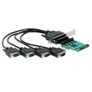 Delock PCI Express Card to 4X Serial RS-232 with Power Supply pas cher