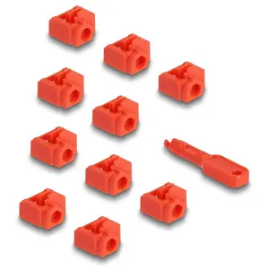 DeLock Lot de 10 bloqueurs de Port RJ45 pas cher