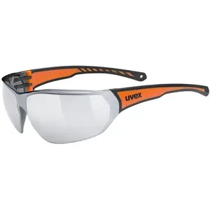 UVEX Sportstyle 204 Black/Orange/Silver Mirrored Lunettes vélo pas cher