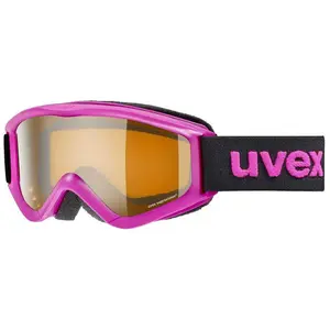 Comparateur de prix : Masque Uvex Speedy Pro noir rose avec verre Lasergold orange enfant