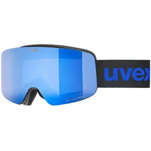 Comparateur de prix : Masque Uvex Pwdr FM noir avec lentille miroir bleue pour enfant