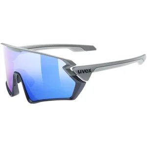 Uvex Sportstyle 231 - Lunettes de Sport pour Hommes et Femmes - Anti-Buée - Confort et Maintien Parfait Sans Points de Pression - Rhino deep Space Matt/Blue - One Size pas cher