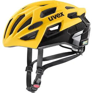 Casque uvex race 7 jaune noir pas cher