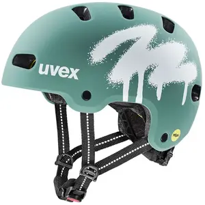 uvex kid 4 style MIPS, vert sauge mat | 55-58 pas cher