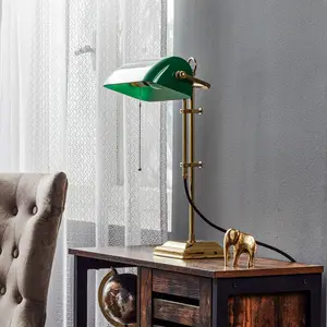Berliner Messinglampen Lampe de banquier GITA en laiton poli pas cher