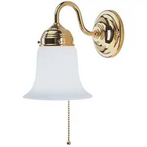 Berliner Messinglampen Applique Sibille en laiton poli pas cher