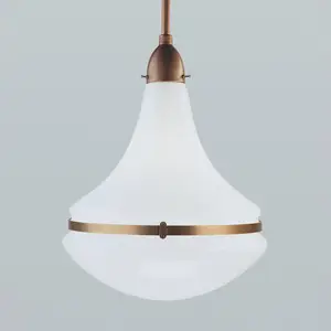 Berliner Messinglampen Suspension Frida en laiton, Ø 34 cm pas cher