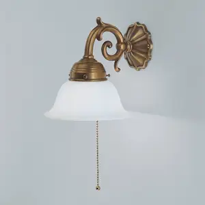 Berliner Messinglampen Applique laiton EDGAR avec interrupteur à tiret...Vendu parluminaire
