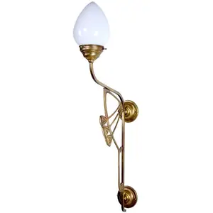Berliner Messinglampen Applique murale Luxor style Art Nouveau pas cher
