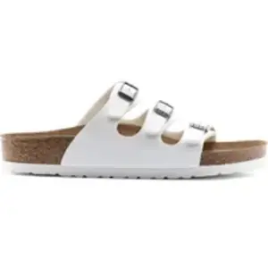Sandales femme Birkenstock Florida Birko-Flor Blanc 36 Étroit 1017067 pas cher