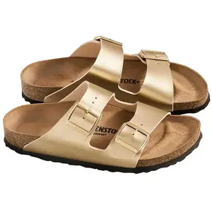 Birkenstock - Women's Arizona BF 9 - Sandales taille 43 - Narrow, beige pas cher
