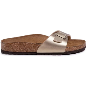 Comparateur de prix : Birkenstock Femme Mules Madrid Birko-Flor Gold Sandale, 38 EU Étroit