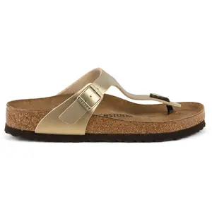 Birkenstock Mules Birkenstock Gizeh Flor W Bronze - 35 pas cher