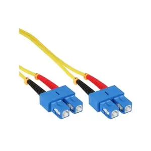 InLine 82905 câble de Fibre Optique 5 m 2X SC OS2 Jaune pas cher