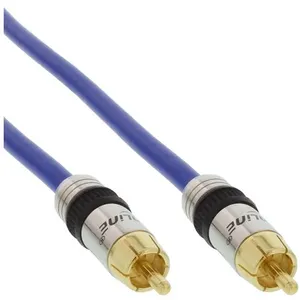 Comparateur de prix : Câble Cinch AUDIO, InLine®, PREMIUM, prise doré, 1x Cinch mâle/mâle, 7m