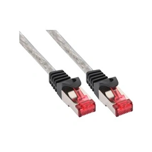 InLine - Cordon de raccordement - RJ-45 (M) pour RJ-45 (M) - 50 cm - Paire torsadée blindée (SSTP) - CAT 6 - moulé - transparent pas cher
