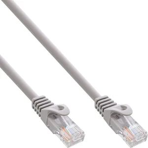 InLine® 71400L Câble de raccordement, U/UTP, Cat.5e, gris, 10m, AWG26