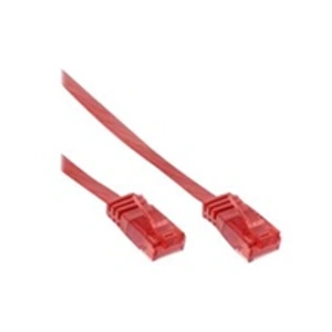 InLine 71601R Câble Patch Plat U/UTP Cat. 6 Rouge 1 m pas cher