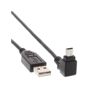 Comparateur de prix : InLine - Câble USB - USB (M) droit pour mini USB type B (M) incliné - USB 2.0 - 50 cm - noir