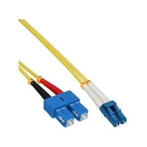 InLine - Cordon de raccordement - mode unique LC (M) pour mode unique SC (M) - 0.5 m - fibre optique - duplex - 9 / 125 micromètres - OS2 - sans halogène -