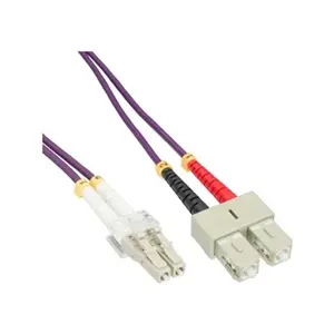 Comparateur de prix : InLine 88655P Câble Duplex LWL LC/SC 50/125 µm OM4 15 m