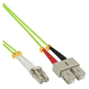 Câble duplex optique en fibre InLine® LC / SC 50 / 125µm OM5 1m pas cher