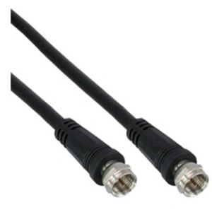 InLine Câble SAT,, 2x blindé, 2x fiche F, 75dB, noir, 5mVendu paramazon