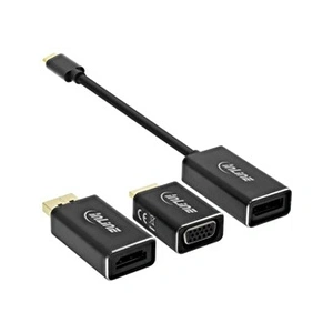 InLine Set 6-in-1 - Kit d'adaptateur vidéo / audio - noir - support 4K pas cher