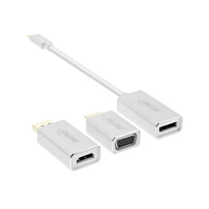 InLine Set 6-in-1 - Kit d'adaptateur vidéo / audio - argent - support 4K pas cher