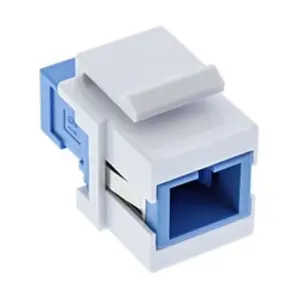 InLine® LWL Keystone Coupleur Snap-in Blanc Simplex SC/SC monomode en céramique pas cher