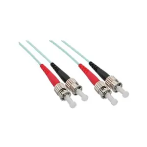 Comparateur de prix : InLine St/St, 0.5 m câble de Fibre Optique 0,5 m 2X St OM3 Turquoise