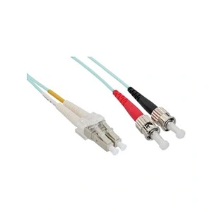 Comparateur de prix : InLine LC/St, 25 m câble de Fibre Optique 2X LC 2X St OM3 Turquoise