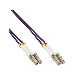 InLine LC/LC, 25 m câble de Fibre Optique 2X LC OM4 Violet