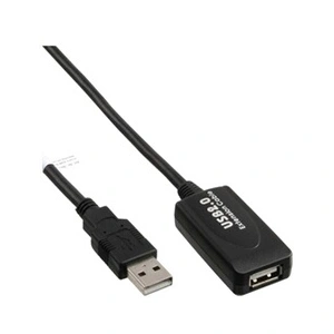 Comparateur de prix : InLine - Rallonge de câble USB - USB (M) pour USB (F) - USB 2.0 - 5 m - actif - noir