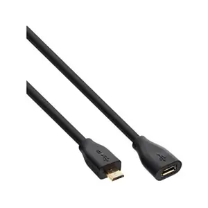 Comparateur de prix : InLine Rallonge de câble USB Micro-USB Type B (M) pour Micro-USB Type B (F) USB 2.0 5 m noir