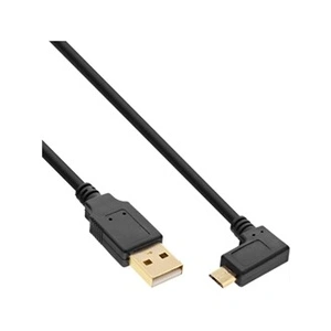 Comparateur de prix : InLine - Câble USB - USB (M) pour Micro-USB de type B (M) incliné - 50 cm - noir