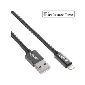 InLine - Câble Lightning - USB prise pour Lightning prise - 1 m - noir pas cher