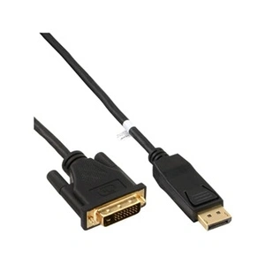 InLine Câble vidéo DisplayPort (M) pour DVI-D (M) 1.5 m support 1080p noir