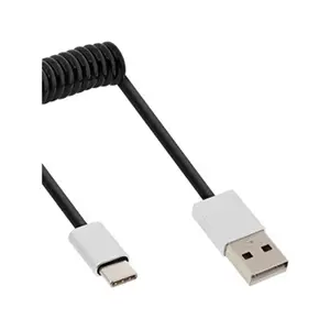 InLine - Câble USB - USB (M) pour 24 pin USB-C (M) - USB 2.0 - 2 m - noir pas cher