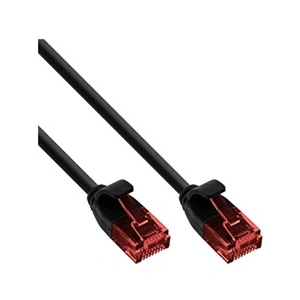 InLine® 71214S Câble réseau Slim U/UTP Cat.6 1,5 m Noir pas cher