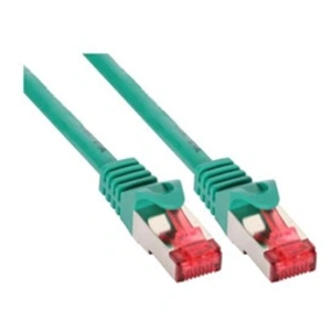InLine - Cordon de raccordement - RJ-45 (M) pour RJ-45 (M) - 50 cm - Paire torsadée blindée (SSTP) - CAT 6 - moulé - vert pas cher