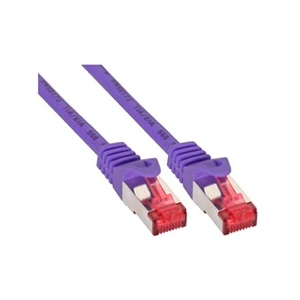 InLine - Cordon de raccordement - RJ-45 (M) pour RJ-45 (M) - 50 cm - Paire torsadée blindée (SSTP) - CAT 6 - moulé - violet pas cher