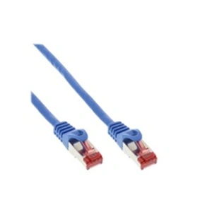 InLine Intos Electronic Ag - Cordon de raccordement - RJ-45 (M) pour RJ-45 (M) - 1 m - Paire torsadée blindée (SSTP) - CAT 6 - moulé - bleu pas cher