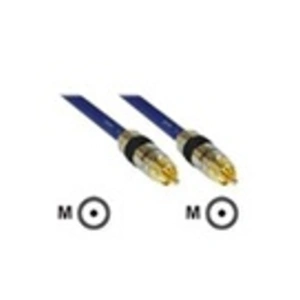 Comparateur de prix : InLine Premium - Câble audio numérique / vidéo (coaxial) - RCA mâle pour RCA mâle - 5 m - blindé - bleu