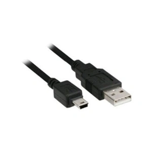 Câble USB 2.0 Mini, InLine®, prise A à Mini-B prise (5 broches.), noir, 1m pas cher