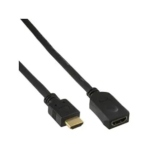 Comparateur de prix : InLine - Câble de rallonge HDMI - HDMI mâle pour HDMI femelle - 3 m - noir