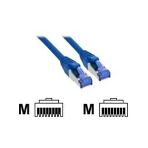 Comparateur de prix : Intos Electronic Ag InLine® 76811B Câble patch S/FTP (PiMf) 500 MHz Catégorie 6A 1 m Bleu