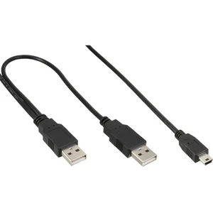 InLine 33107X câble USB 1 m Mini-USB B Noir pas cher