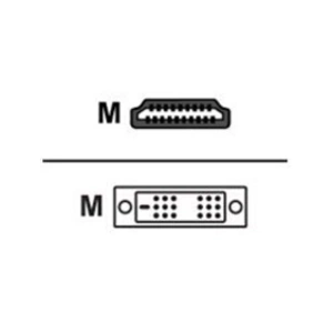 Comparateur de prix : InLine 17661P Câble HDMI-DVI HDMI mâle à DVI 18+1 mâle Contacts dorés 1 m
